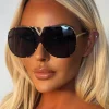 Aviator Baby Black Gold Detail Aviator Sunglasses