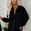 Be Our Babe Black Gold Button Shirt