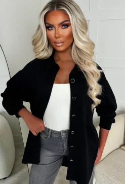 Be Our Babe Black Gold Button Shirt