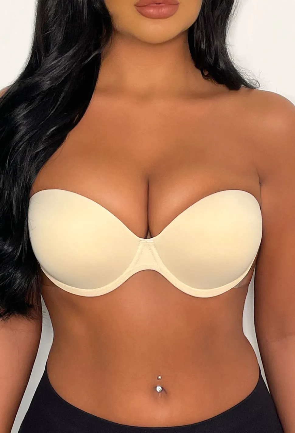Boost Nude Winged Stick On Strapless Backless Push Up Bra