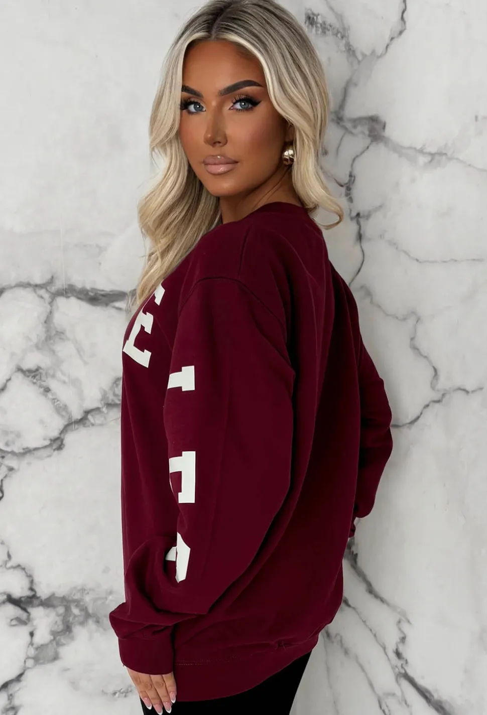 Bree Burgundy Los Angeles Sweatshirt
