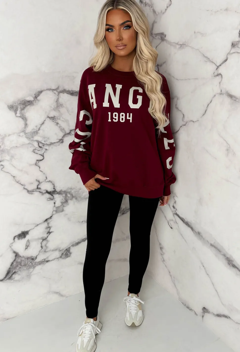 Bree Burgundy Los Angeles Sweatshirt