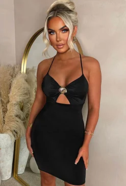 Castaway Queen Black Shell Brooch Dress