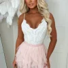 Cloud Haven Light Pink Ruffle Tulle Elastic Waist Skirt