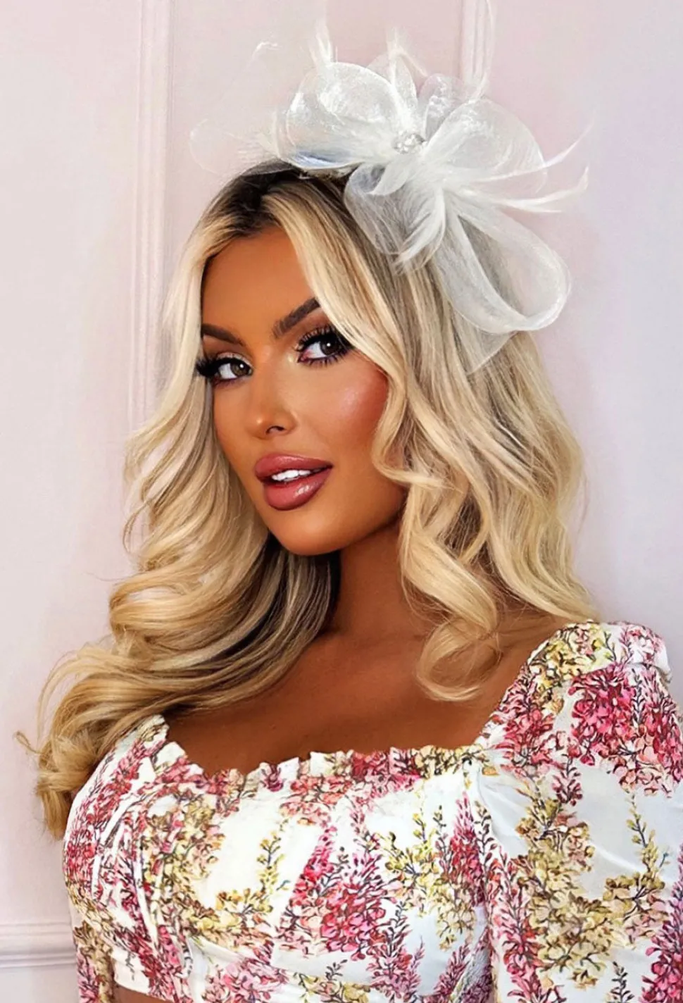 Come Find Me White Fascinator