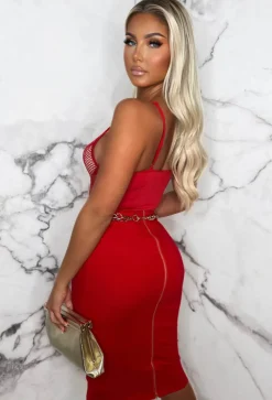 Forever Flawless Red Lace Bodysuit