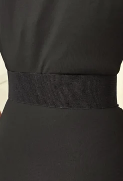 Hot Gossip Black Western Style Buckle Elasticated Belt