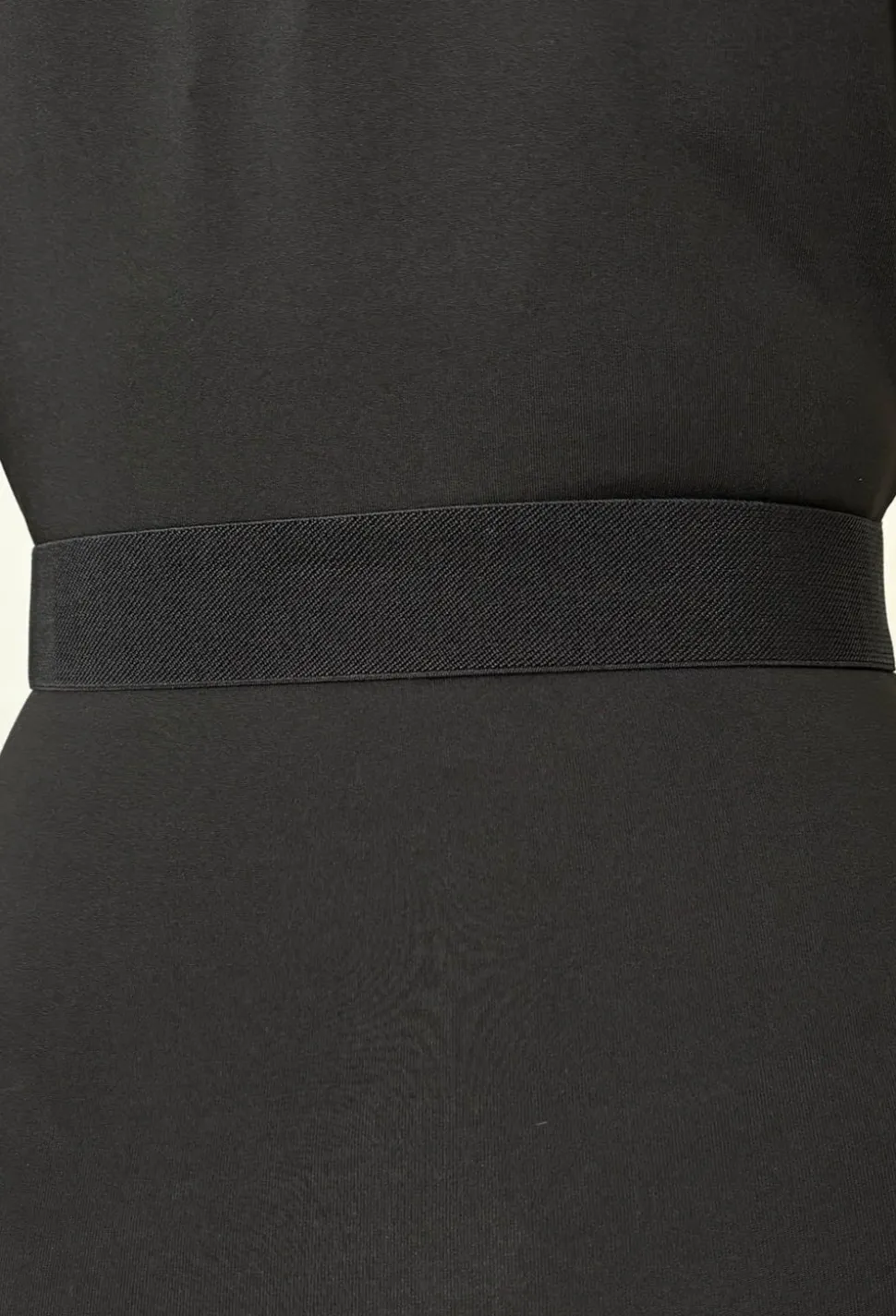 Hot Tropic Black Starfish Detail Elasticated Belt