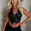 Just Misbehaving Black Double Layer Lace Skort