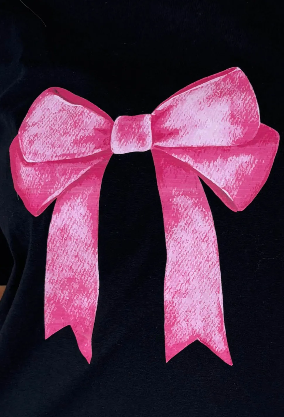 Livy Black Blush Bow T-Shirt