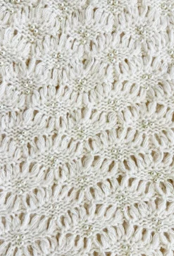 Maisy Cream Pearl Embellished Jumper