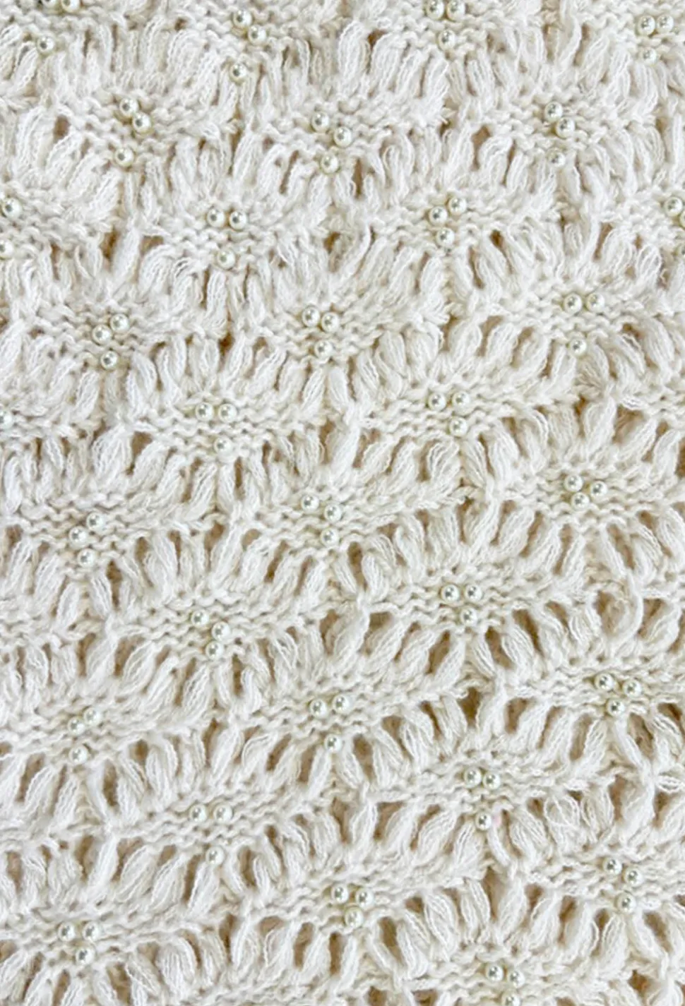 Maisy Cream Pearl Embellished Jumper