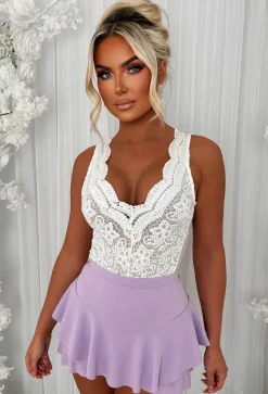 Misbehaving Lilac Double Layer Skort