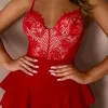 Misbehaving Red Double Layer Skort