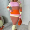 More To Come Multi Panelled Knitted Dress