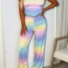Rainbow Daze Multi Dip Dye Print Jumpsuit
