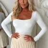 Renelle Cream Pleated Knitted Skirt