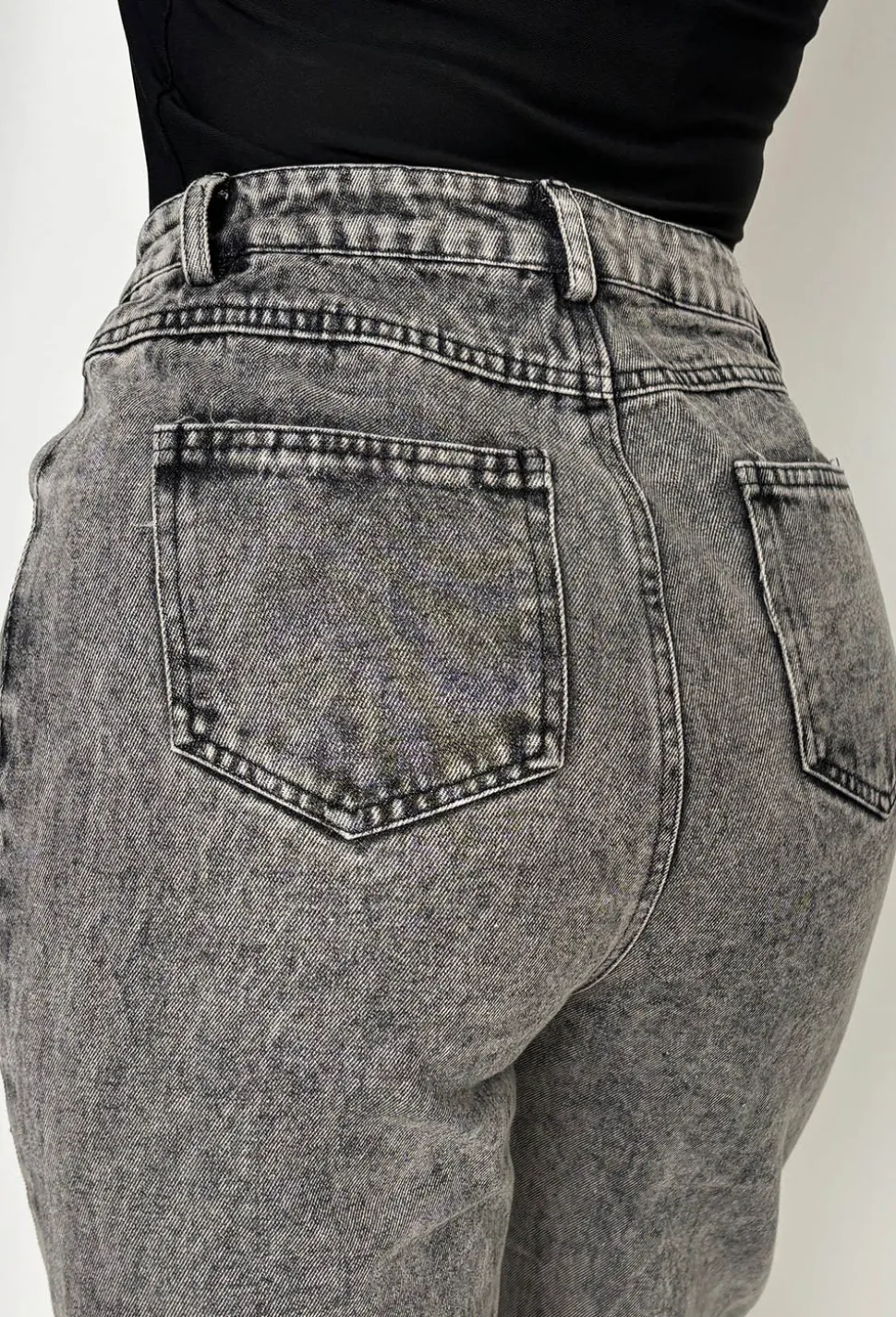 Ripped & Ready Black Ripped Jeans With Diamante Mesh