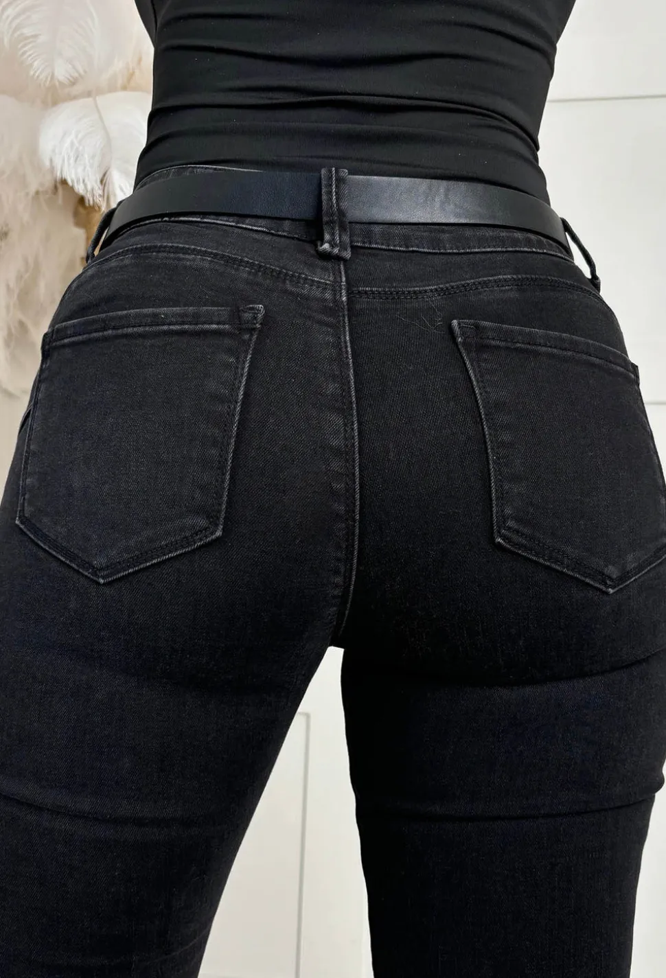 Wild Patch Black Stretch Sequin Patchwork Leopard Jeans