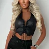 Your Honey Black Stretch Raw Edge Distressed Denim Shorts